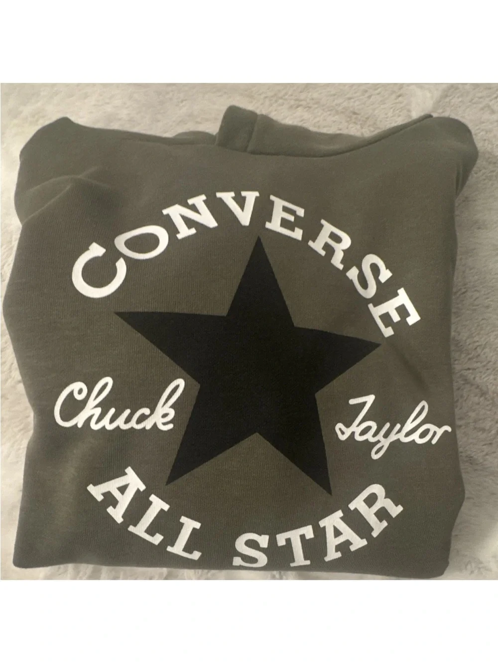 Converse Logo Pullover Hoodie - Olive